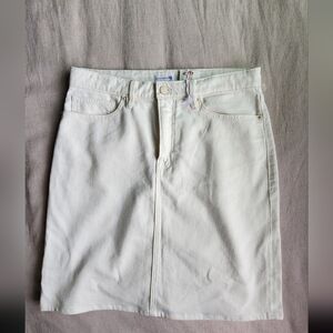 Good American Denim Skirt Off White